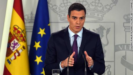 Spanish Prime Minister Pedro Sánchez, pictured here on February 4, Friday announced a snap election for April 28.