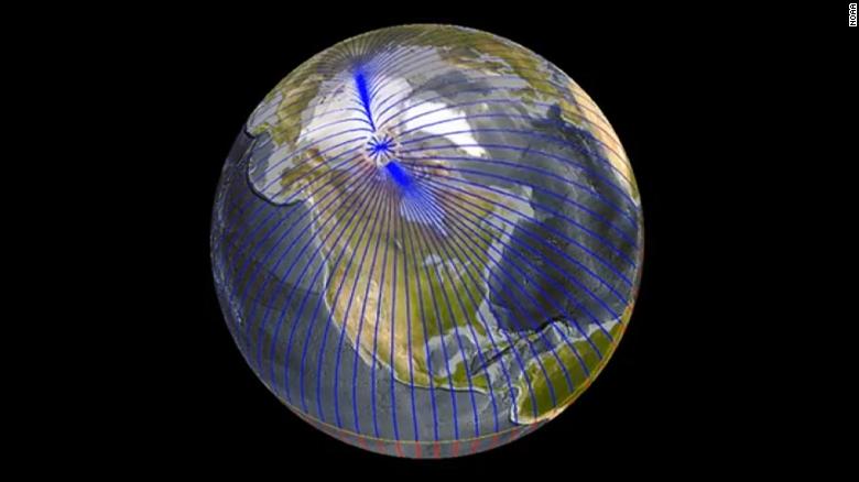 Earth s Roaming Magnetic Poles Create Longer Periods Of Instability 