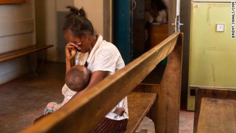 IMGL0739 Ð Credit: Brent Swails/CNN
Measles found Hasina Raharimandimby and her family. Over three heartbreaking days in late January, three of her young children died of the virus. She says they werenÕt able to access the measles vaccines at the clinic when they wanted them.
 