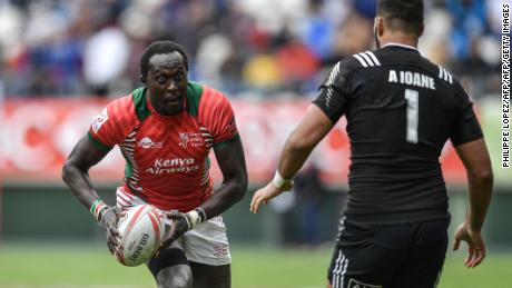 Kenya's Collins Injera is a star for the country's rugby sevens team.