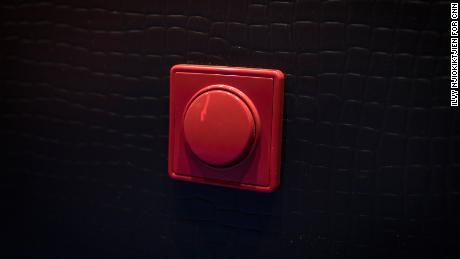 A panic button in a room at My Red Light brothel.