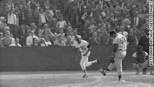 Jackie Robinson Getting Mvp Award by Bettmann