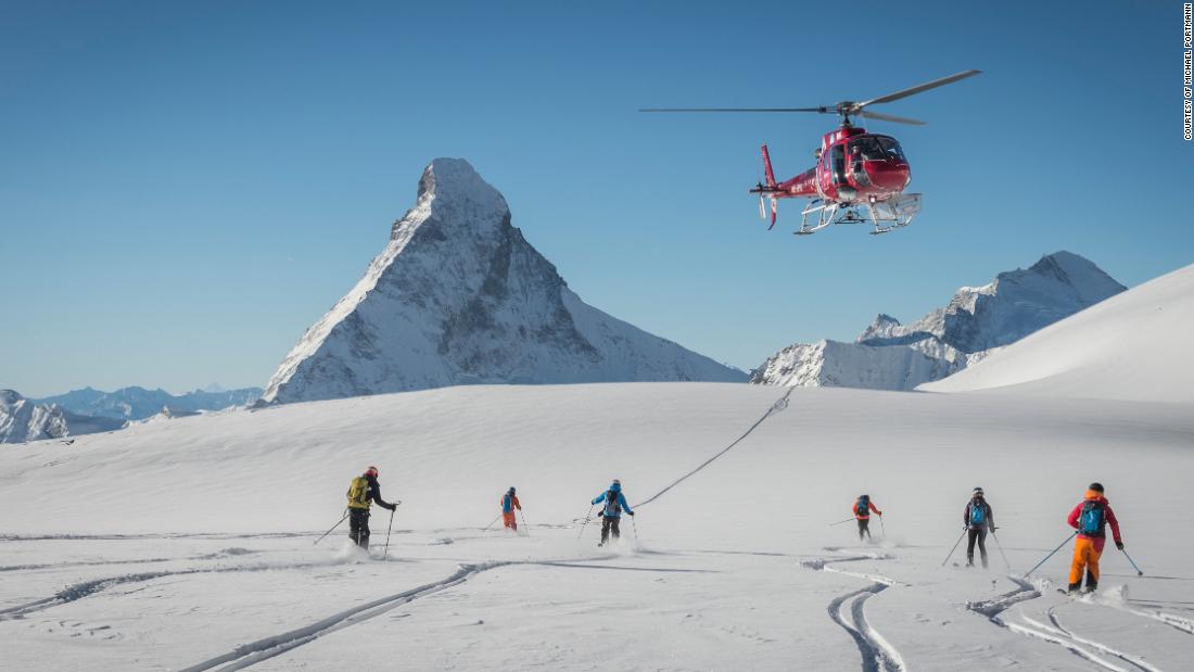 &lt;strong&gt;First tracks:&lt;/strong&gt; Air Zermatt drops skiers near the summit of the Monte Rosa (15,200 feet).