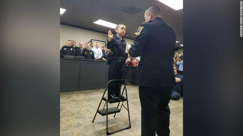 Abigail Arias — that's Officer Arias 758 to you — was sworn in by Freetown Police Chief Raymond Garivey in February. 