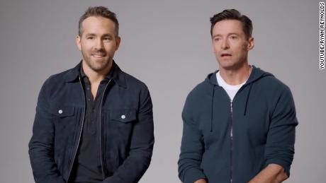 Ryan Reynolds (left) has been trolling Hugh Jackman.