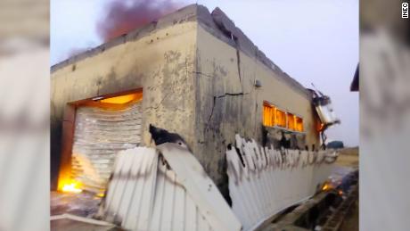 An office building used by Nigeria&#39;s election commission was burned down in Plateau state on February 10, just six days before the country is due to vote in a general election.