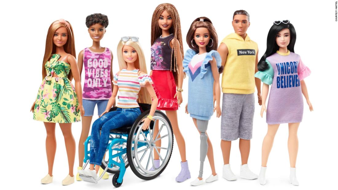 Barbie is introducing &lt;a href=&quot;https://www.cnn.com/2019/02/12/us/barbie-doll-disabilities-trnd/index.html&quot; target=&quot;_blank&quot;&gt;dolls with wheelchairs and prosthetic limbs&lt;/a&gt; in its newest Fashionistas line, which aims to offer kids more diverse representations of beauty. Mattel is marking the 60th birthday of the iconic Barbie brand, which was launched on March 9, 1959. See how the doll has changed through the years.