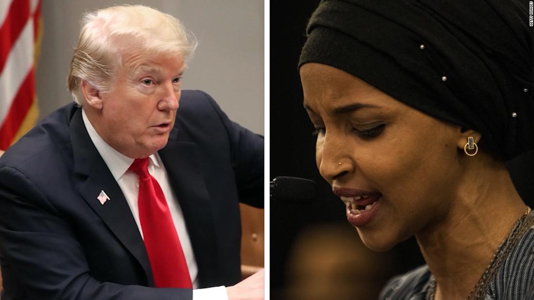 Trumps Attack On Ilhan Omar Over 911 Ignores His Own Fraught History Cnnpolitics