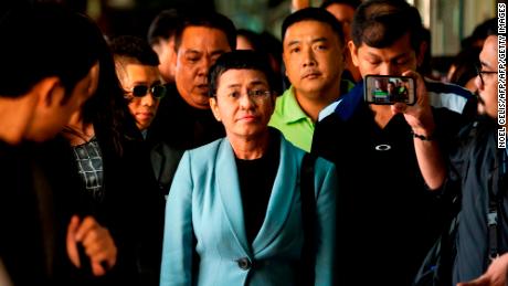 Duterte critic Maria Ressa says attacks on press freedom come from all sides 