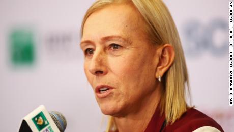 John McEnroe and Martina Navratilova join forces at Australian Open to hold on-court protest