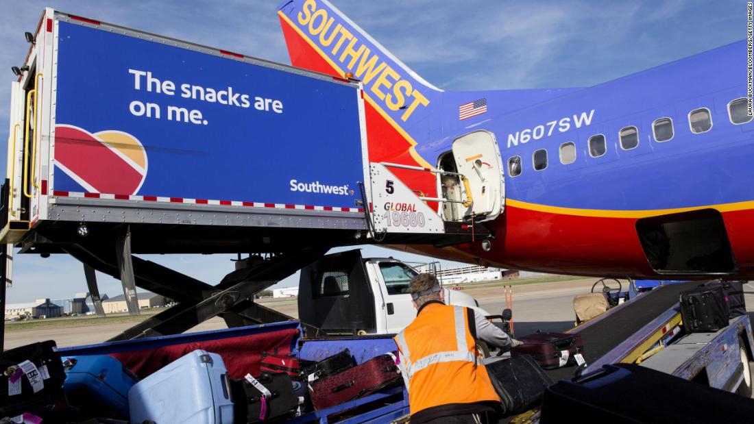 southwest airlines baggage fees military