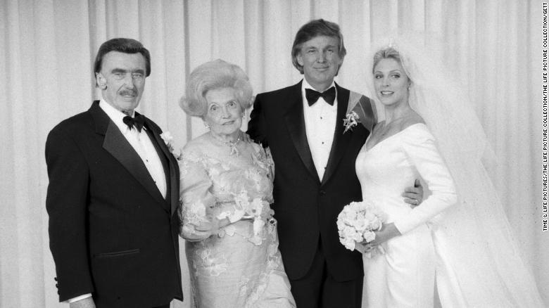Donald Trump, Marla Maples with parents Fred and Mary Trump. (Photo by The LIFE Picture Collection/Getty Images)