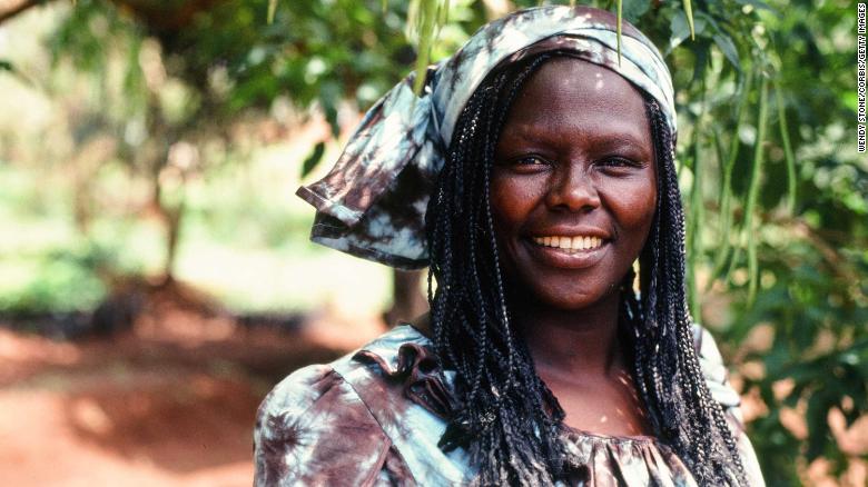 Kenyan environmental and political activist Wangari Maathai was the first African woman to receive the Nobel Peace Prize. She earned her bachelor's and master's degrees in the United States.