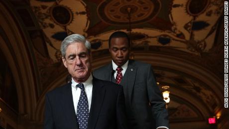 JUNE 21:  Special counsel Robert Mueller (L) arrives at the U.S. Capitol for closed meeting with members of the Senate Judiciary Committee June 21, 2017 in Washington, DC. The committee meets with Mueller to discuss the firing of former FBI Director James Comey.  (Photo by Alex Wong/Getty Images)