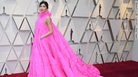 Actress Gemma Chan arrives for the 91st Annual Academy Awards at the Dolby Theatre in Hollywood, California on February 24, 2019. (Photo by Mark RALSTON / AFP)        (Photo credit should read MARK RALSTON/AFP/Getty Images)