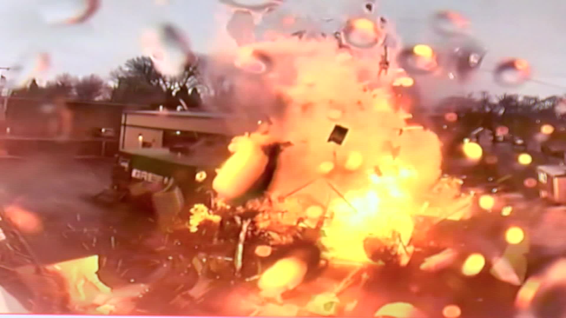 Massive Food Truck Explosion Caught On Camera