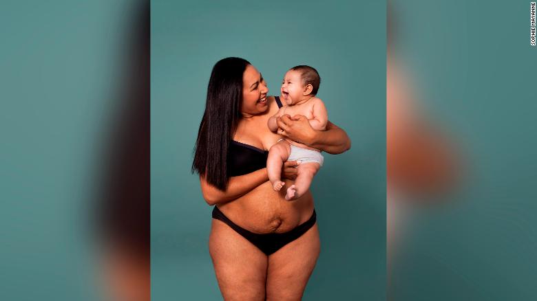 Ten new mothers, responding to open casting calls, took part in the Body Proud Mums campaign.