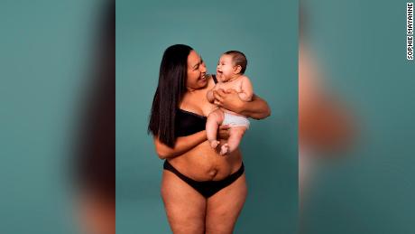 Ten new mothers, responding to open casting calls, took part in the Body Proud Mums campaign.