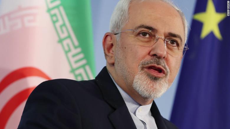 Mohammed Javad Zarif, Iran's foreign minister, announces ...