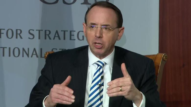 Rosenstein staying on at Justice Department  'a little longer' than anticipated
