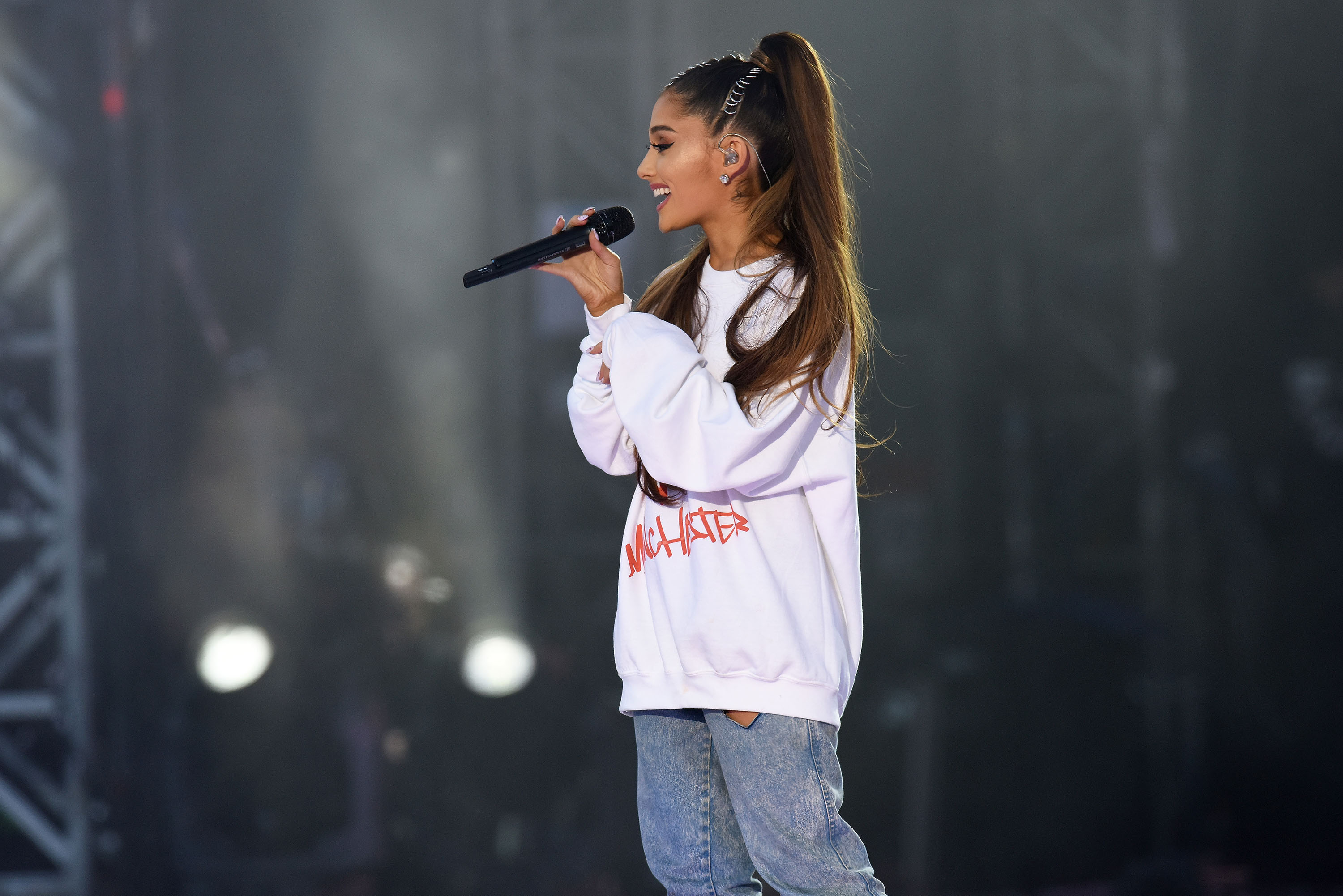 Ariana Grande Makes Emotional Return To Manchester