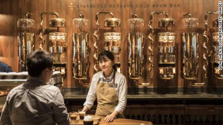 A shot from the Shanghai Roastery.  Qilai Shen/Bloomberg via Getty Images