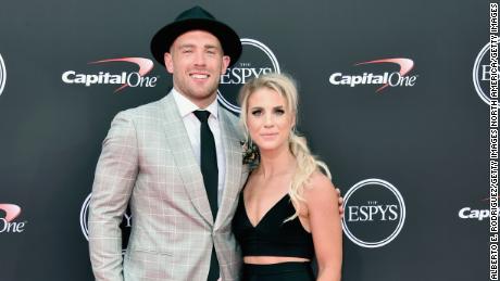 Zach and Julie Ertz attend The 2018 ESPYS in 2018.