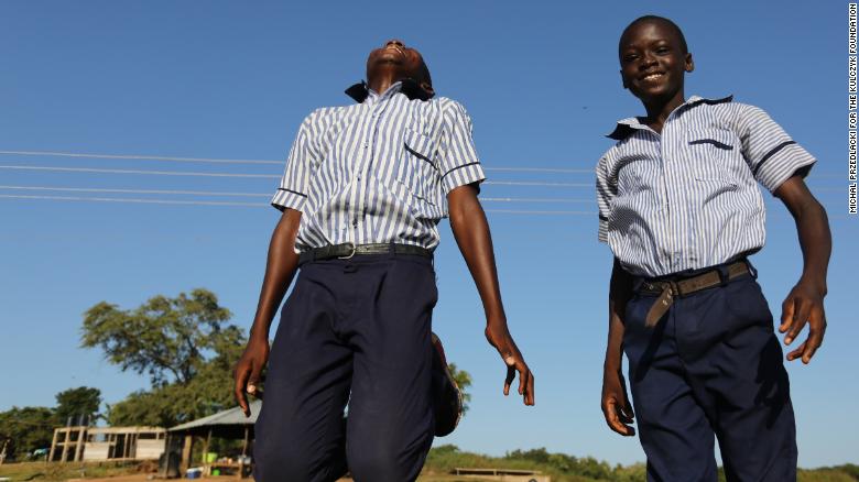 Two boys at the  PACODEP-led school in Kete Krachi, Ghana.