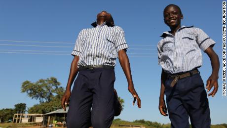 Two boys at the PACODEP-led school in Kete Krachi, Ghana.