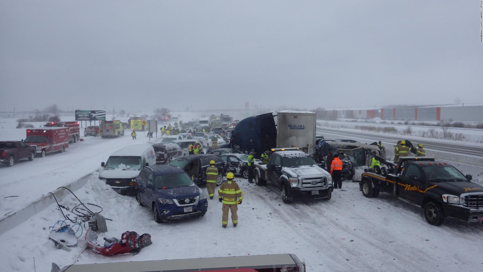 131car pileup on a Wisconsin highway The terror revealed in stranded