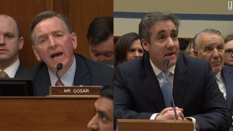 Rep Paul Gosar Scolds Cohen Liar Liar Pants On Fire Cnn Video