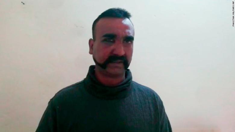In this image taken from video released by Pakistan&#39;s military, showing what they claim to be an Indian pilot who was captured after his plane was shot down by Pakistan&#39;s Air Force in the country&#39;s part of Kashmir. Pakistan&#39;s military said Wednesday it shot down two Indian warplanes in the disputed region of Kashmir and captured a pilot, answering an air strike a day earlier by Indian aircraft inside Pakistan. (Pakistan military via AP)