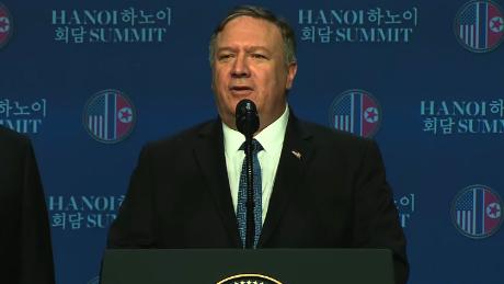 Pompeo explains why no deal was reached with Kim