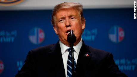 President Donald Trump speaks during a news conference after a summit with North Korean leader Kim Jong Un, Thursday, Feb. 28, 2019, in Hanoi. (AP Photo/ Evan Vucci)