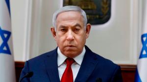 Israeli Prime Minister Benjamin Netanyahu opens the weekly cabinet meeting at his Jerusalem office on February 10, 2019. - Nudged by rightwing political rivals after a deadly Palestinian attack on a young Israeli woman, Netanyahu who seeks re-election pledged today to freeze money transfers to the Palestinian Authority. (Photo by GALI TIBBON / POOL / AFP) (Photo credit should read GALI TIBBON/AFP/Getty Images) 