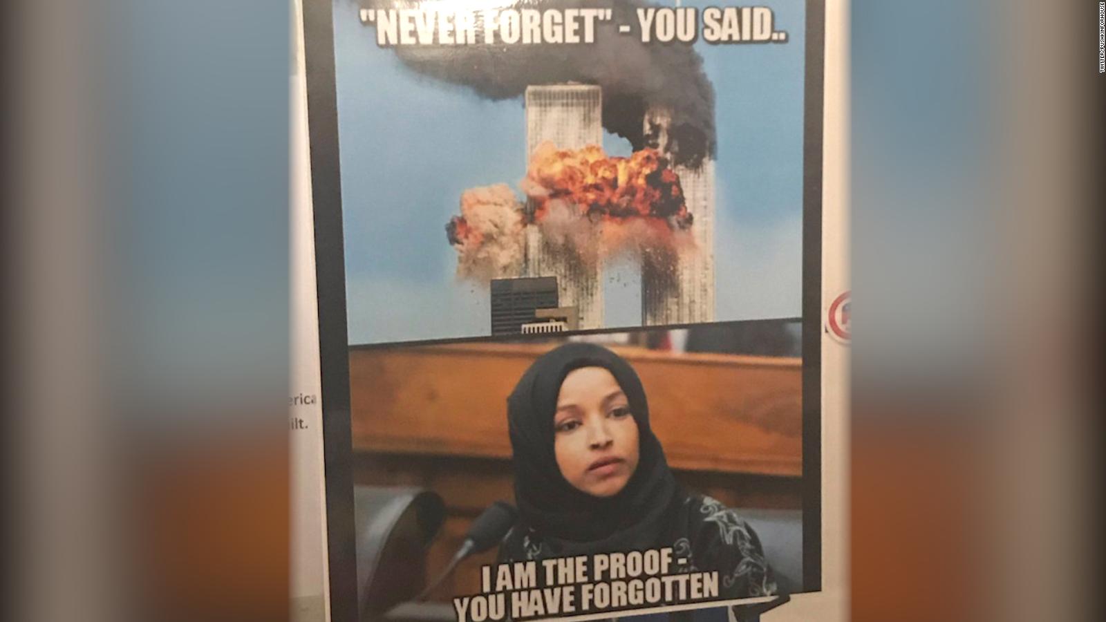 Ilhan Omar Blasts Gop Over Poster Linking Her With The 911 Attacks Cnnpolitics