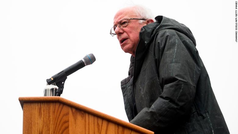 US Senator Bernie Sanders addresses a rally to kick off his 2020 US presidential campaign on March 2, 2019 in the Brooklyn borough of New York City. (Photo by Johannes EISELE / AFP)        (Photo credit should read JOHANNES EISELE/AFP/Getty Images)