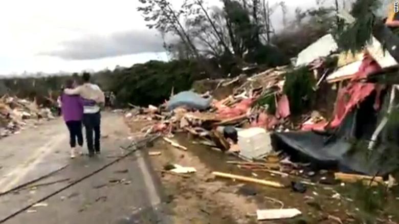 Image result for At least a dozen tornadoes have touched down in Alabama and Georgia