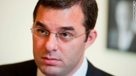 UNITED STATES - OCTOBER 25:  Rep. Justin Amash, R-Mich., is interviewed by Congressional Quarterly in his Cannon Building office.  (Photo By Tom Williams/Roll Call) (CQ Roll Call via AP Images)