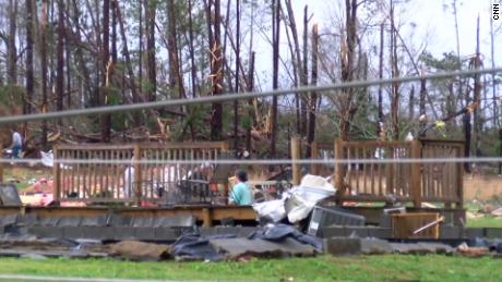 Chandler's home was leveled by the tornado.