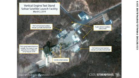 Satellite images show activity at North Korean missile site, analysts say