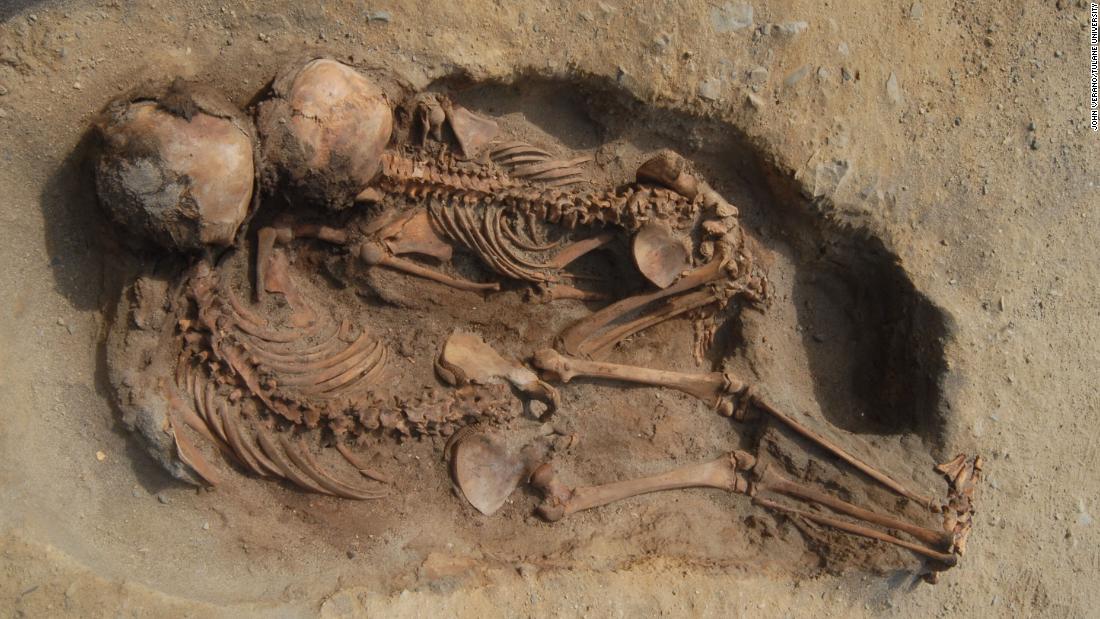 The remains of 137 children and 200 llamas were found in Peru in an area that was once part of the Chimú state culture, which was at the peak of power during the 15th century. The children and llamas might have been sacrificed due to flooding.