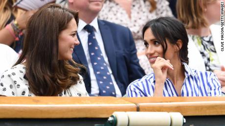 Kate and Meghan at Wimbledon on July 14, 2018.