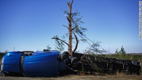 Carlton Lilly's semi-truck was found wrapped around a tree in Beauregard.