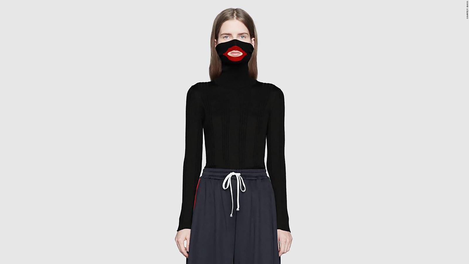 prada black face sweater