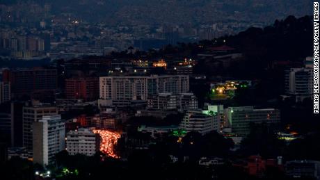 View of Caracas during the partial power outage on March 9.