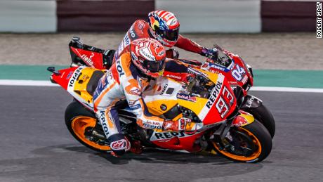 Marquez challenges Andrea Dovizioso.