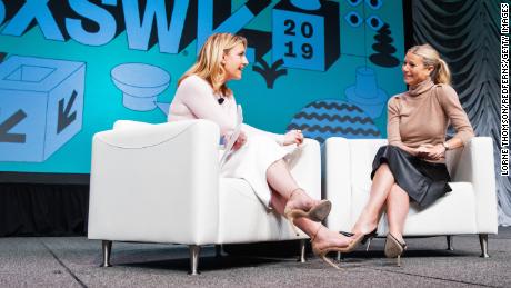 Poppy Harlow interviews Gwyneth Paltrow at the SXSW festival in Austin.