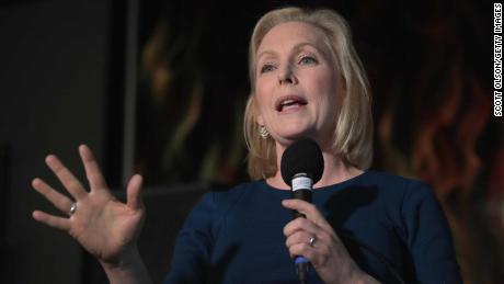 CEDAR RAPIDS, IOWA - FEBRUARY 18: U.S. Senator Kirsten Gillibrand speaks to guests during a campaign stop at the Chrome Horse Saloon on February 18, 2019 in Cedar Rapids, Iowa. Gillibrand, who is seeking the 2020 Democratic nomination for president, made campaign stops in Cedar Rapids and Iowa City today.  (Photo by Scott Olson/Getty Images)