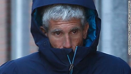 Rick Singer walks into the John Joseph Moakley United States Courthouse in Boston on Tuesday.